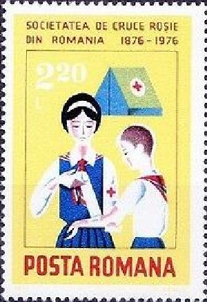 Románia - 100 éves a Román Vöröskereszt (1976)