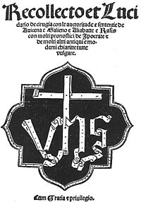 5. ábra Recollecto et Lucidario de cirurgia