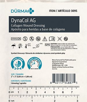 DynaCol AG ezüsttartalmú kollagén kötszer