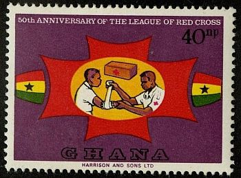 Ghána - A Vöröskereszt Liga 50. évfordulója (1970)