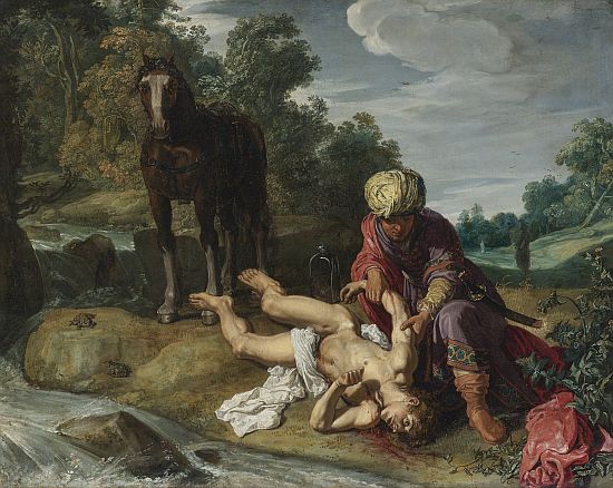 Pieter Lastman (1583-1633) festménye: A jó szamaritánus ellátja az
utazó sebeit