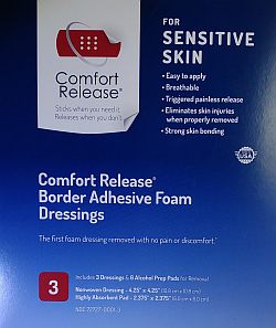 Comfort Release Border Adhesive Foam Dressings